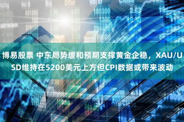 博易股票 中东局势缓和预期支撑黄金企稳，XAU/USD维持在5200美元上方但CPI数据或带来波动